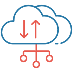 Hybrid Cloud Icon
